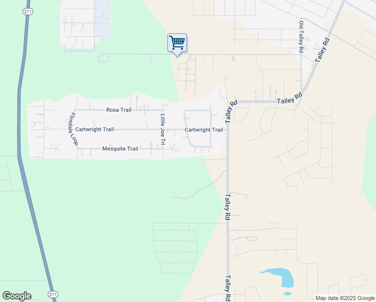 map of restaurants, bars, coffee shops, grocery stores, and more near 14900 South Michael Loop in San Antonio