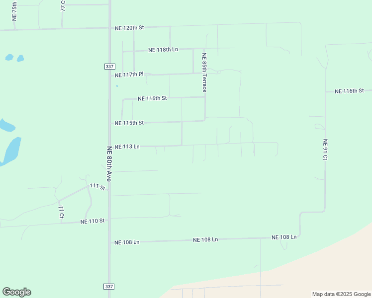 map of restaurants, bars, coffee shops, grocery stores, and more near 8390 Northeast 113 Lane in Bronson
