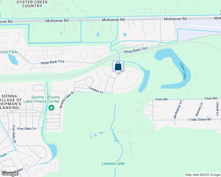 map of restaurants, bars, coffee shops, grocery stores, and more near 3511 Trail Bend in Missouri City