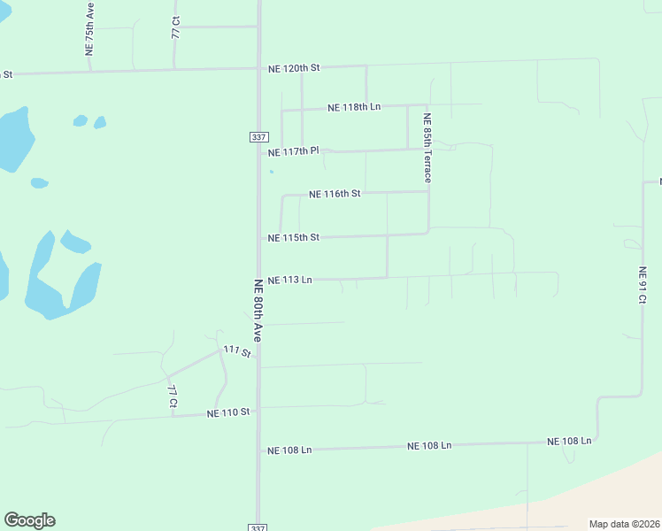 map of restaurants, bars, coffee shops, grocery stores, and more near 8231 Northeast 113 Lane in Bronson