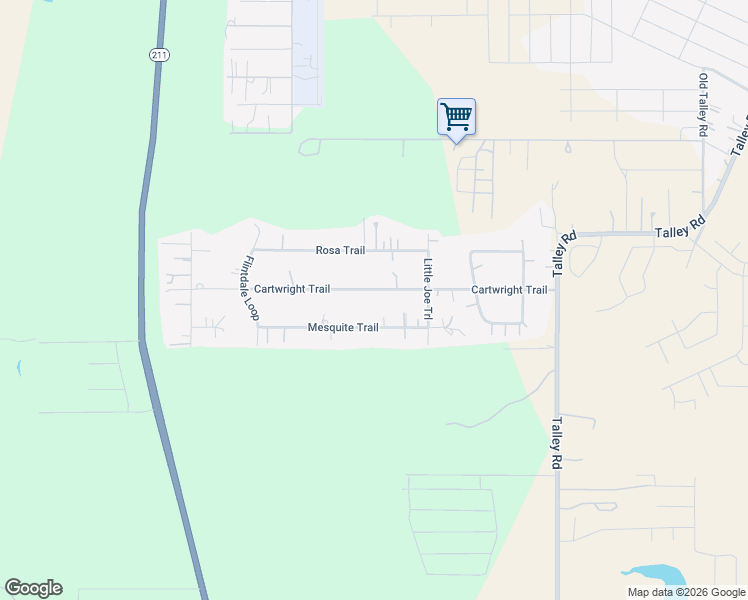 map of restaurants, bars, coffee shops, grocery stores, and more near 15150 Cartwright Trail in San Antonio