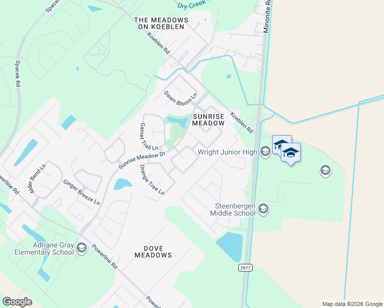 map of restaurants, bars, coffee shops, grocery stores, and more near 7206 Shining Mist Lane in Richmond