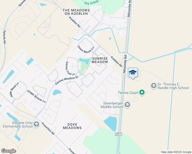 map of restaurants, bars, coffee shops, grocery stores, and more near 7215 Shining Mist Lane in Richmond