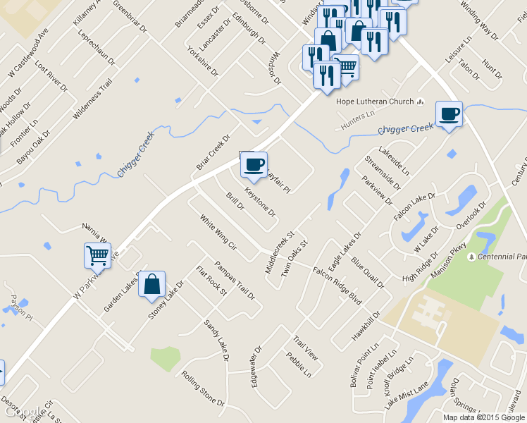 map of restaurants, bars, coffee shops, grocery stores, and more near 1706 Keystone Dr in Friendswood