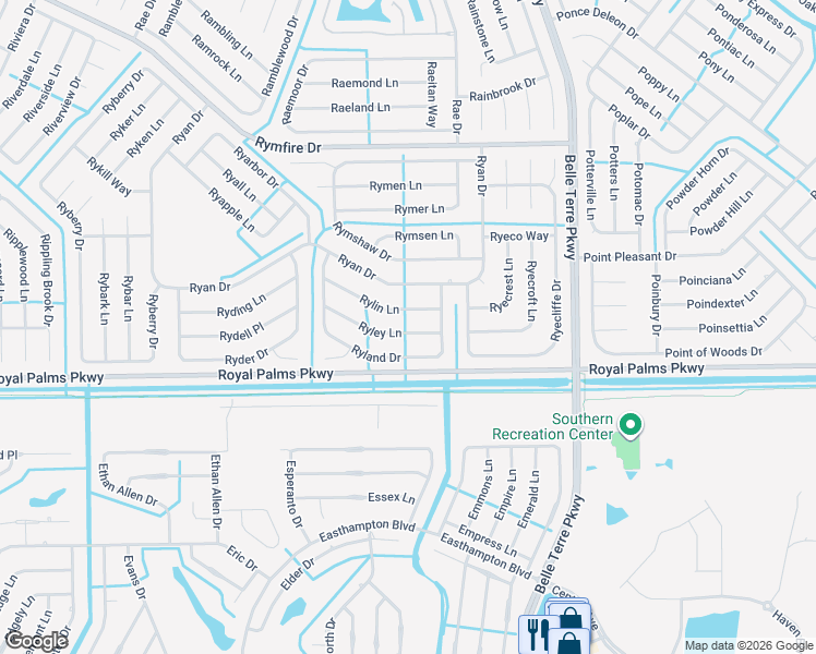 map of restaurants, bars, coffee shops, grocery stores, and more near 25 Ryley Lane in Palm Coast