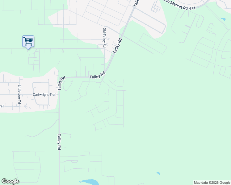 map of restaurants, bars, coffee shops, grocery stores, and more near 6850 Talley Road in San Antonio