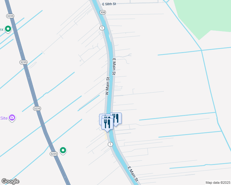 map of restaurants, bars, coffee shops, grocery stores, and more near E Main St in Cut Off