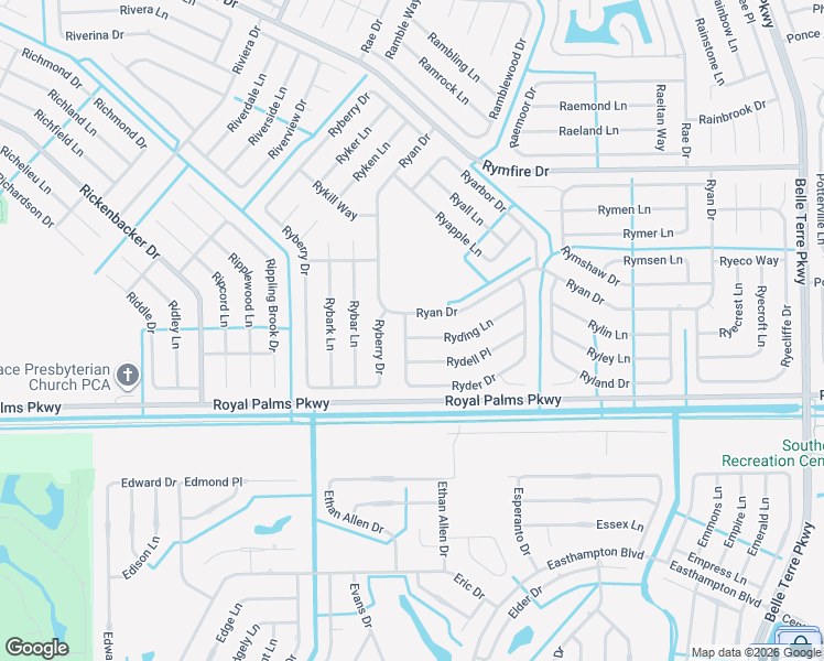 map of restaurants, bars, coffee shops, grocery stores, and more near 2 Ryder Drive in Palm Coast