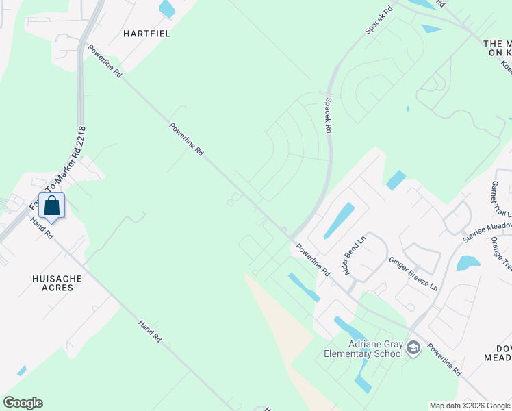 map of restaurants, bars, coffee shops, grocery stores, and more near 6091 Powerline Road in Richmond