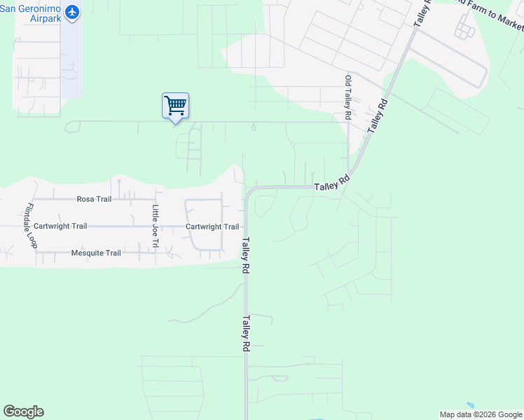 map of restaurants, bars, coffee shops, grocery stores, and more near 6322-6760 Talley Rd in San Antonio