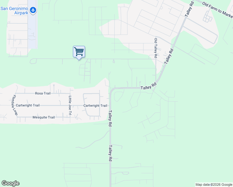 map of restaurants, bars, coffee shops, grocery stores, and more near 6322-6760 Talley Rd in San Antonio