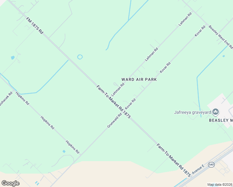 map of restaurants, bars, coffee shops, grocery stores, and more near 8015 Lehman Road in Beasley