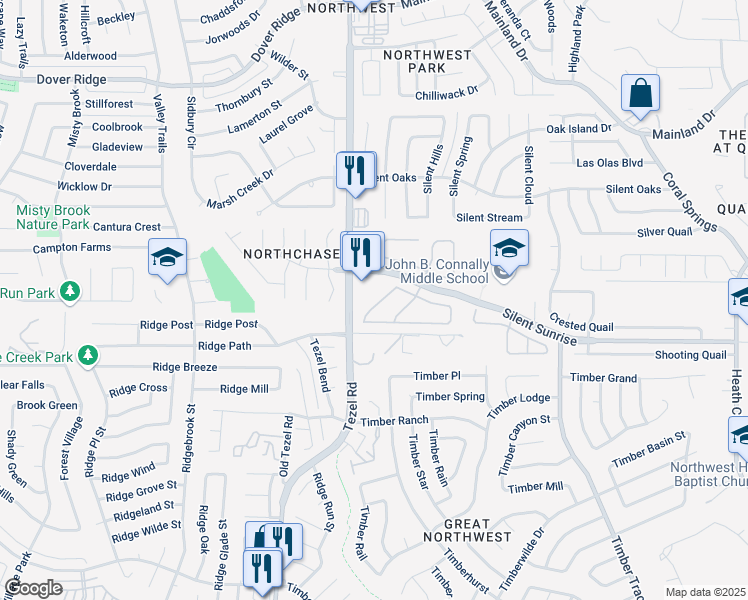 map of restaurants, bars, coffee shops, grocery stores, and more near 5826 Waterford Oaks in San Antonio