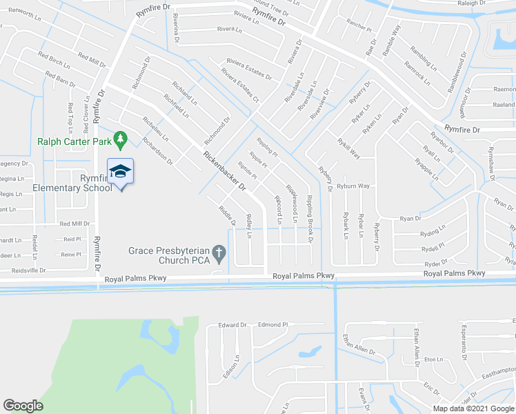 map of restaurants, bars, coffee shops, grocery stores, and more near 10 Ridley Lane in Palm Coast