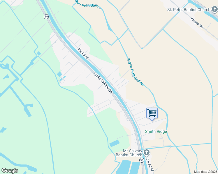 map of restaurants, bars, coffee shops, grocery stores, and more near 4777 Little Caillou Road in Chauvin