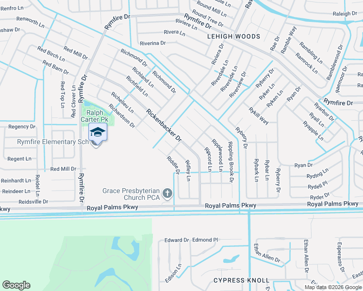 map of restaurants, bars, coffee shops, grocery stores, and more near 70 Rickenbacker Drive in Palm Coast