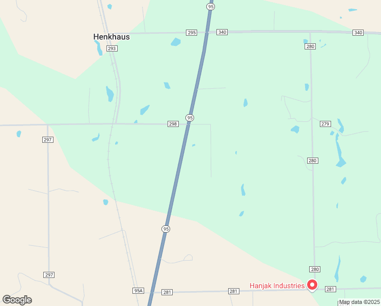 map of restaurants, bars, coffee shops, grocery stores, and more near 4801 State Highway 95 in Shiner