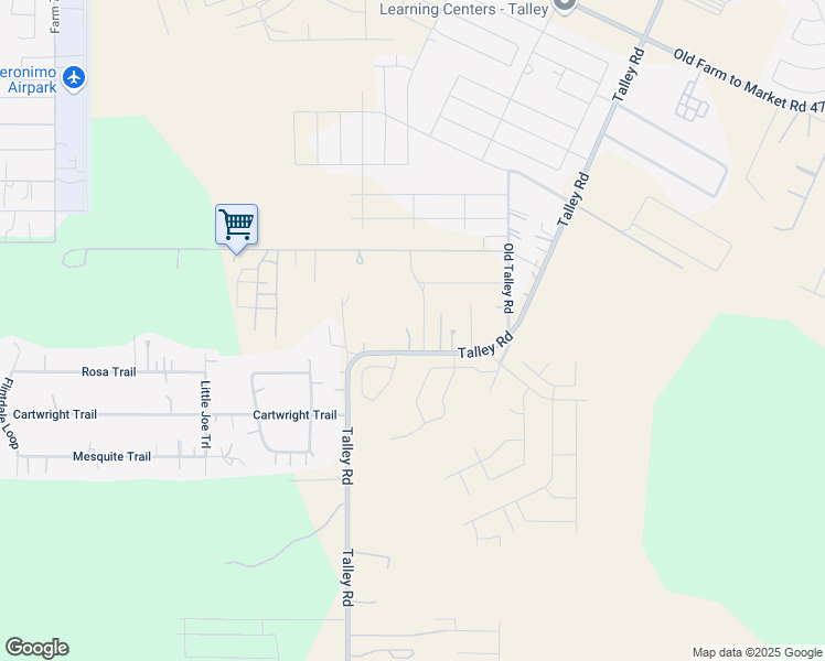 map of restaurants, bars, coffee shops, grocery stores, and more near 6791 Talley Road in San Antonio