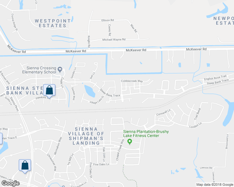 map of restaurants, bars, coffee shops, grocery stores, and more near 3902 Chestnut Bend in Missouri City