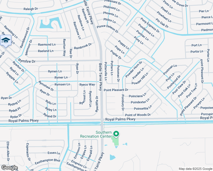map of restaurants, bars, coffee shops, grocery stores, and more near 1 Potwood Place in Palm Coast