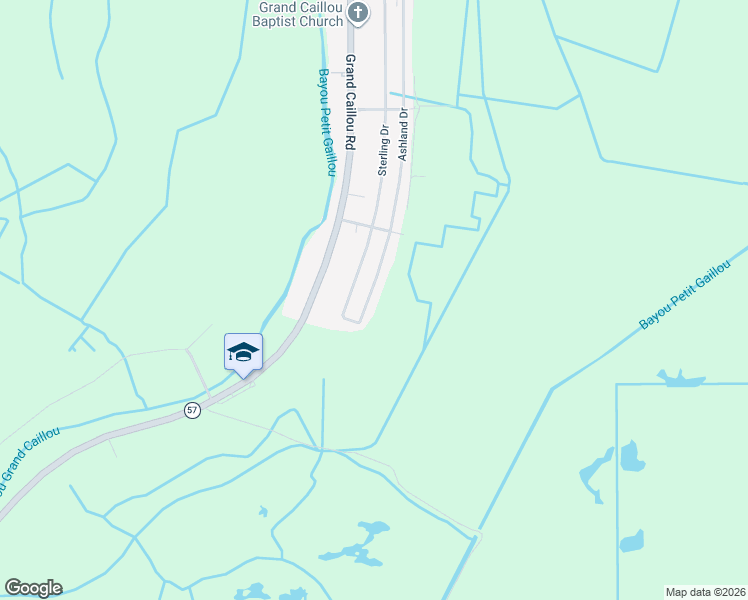 map of restaurants, bars, coffee shops, grocery stores, and more near 436 Ashland Drive in Houma