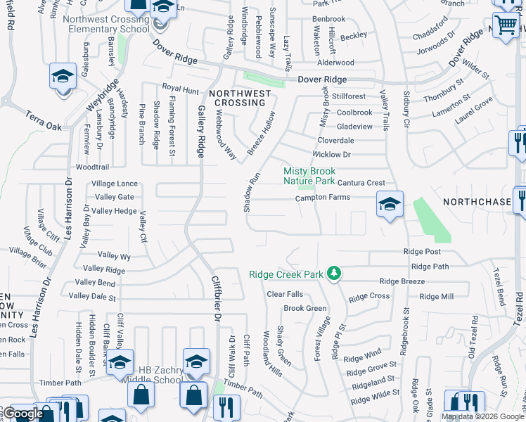 map of restaurants, bars, coffee shops, grocery stores, and more near 9635 Hillside Trail in San Antonio