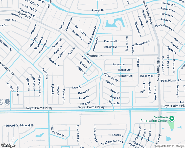 map of restaurants, bars, coffee shops, grocery stores, and more near 94 Ryan Drive in Palm Coast