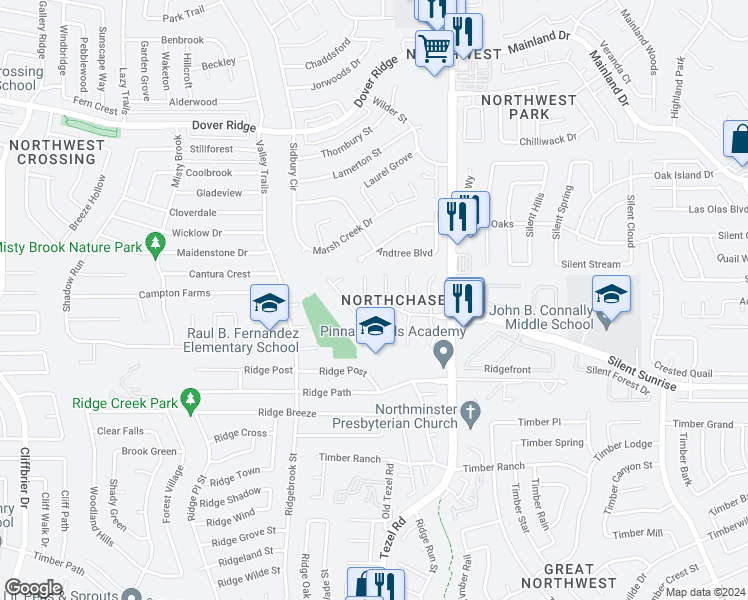 map of restaurants, bars, coffee shops, grocery stores, and more near 7031 Holly Dale Drive in San Antonio