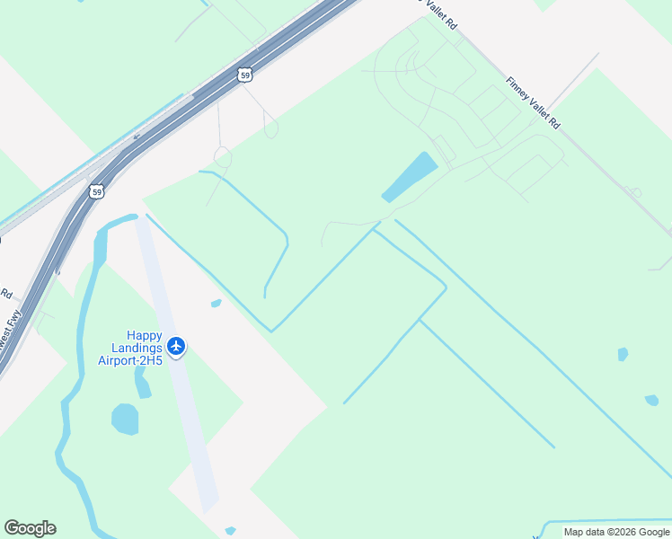 map of restaurants, bars, coffee shops, grocery stores, and more near U.S. 59 Frontage Road in Rosenberg