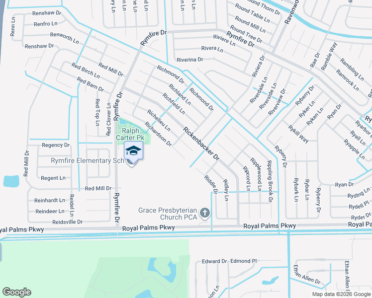 map of restaurants, bars, coffee shops, grocery stores, and more near 7 Ricker Place in Palm Coast