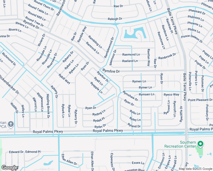 map of restaurants, bars, coffee shops, grocery stores, and more near 22 Ryall Lane in Palm Coast