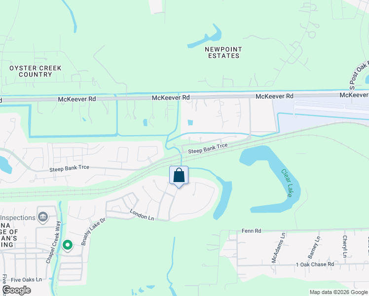 map of restaurants, bars, coffee shops, grocery stores, and more near 11302 English Rose Trail in Missouri City