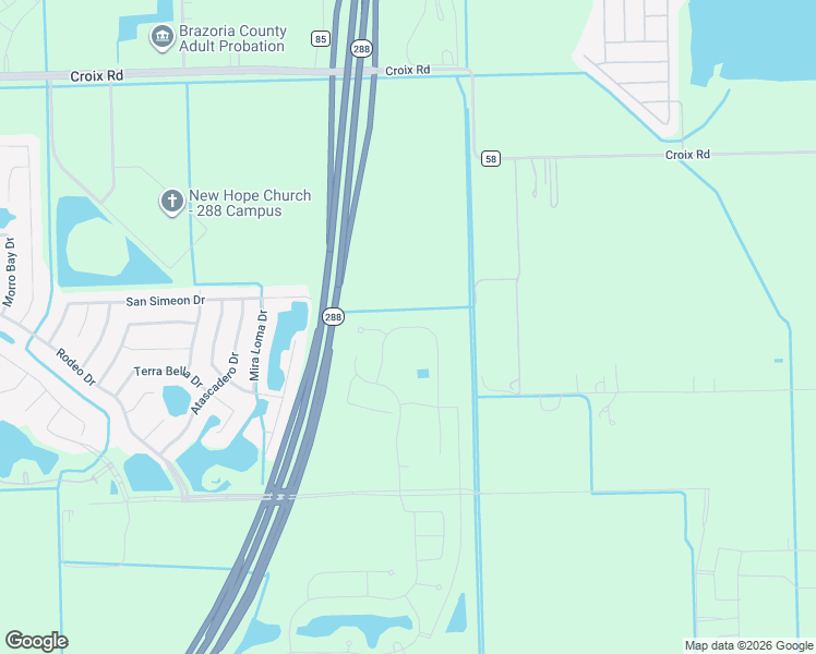 map of restaurants, bars, coffee shops, grocery stores, and more near 6393 Iowa Lane in Manvel
