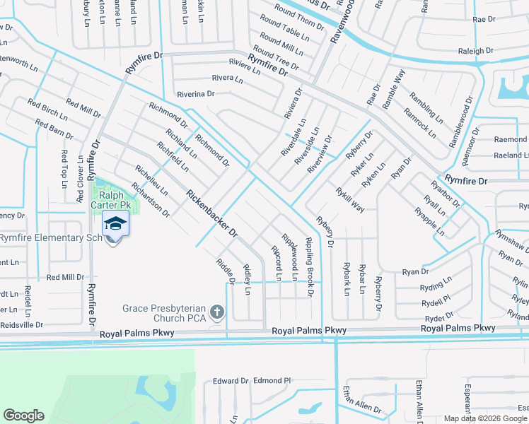 map of restaurants, bars, coffee shops, grocery stores, and more near 4 Ripple Place in Palm Coast