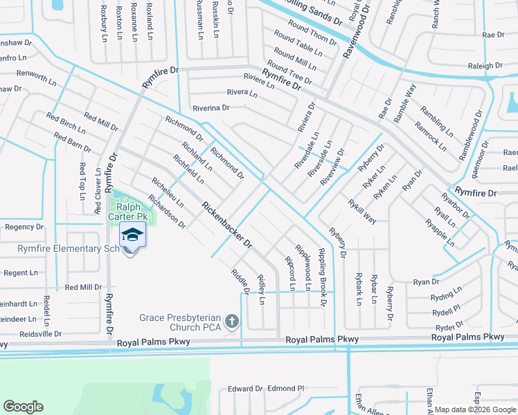 map of restaurants, bars, coffee shops, grocery stores, and more near 20 Riviera Drive in Palm Coast