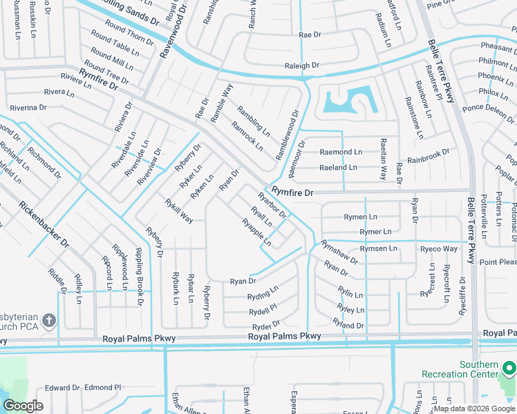 map of restaurants, bars, coffee shops, grocery stores, and more near 11 Ryall Lane in Palm Coast