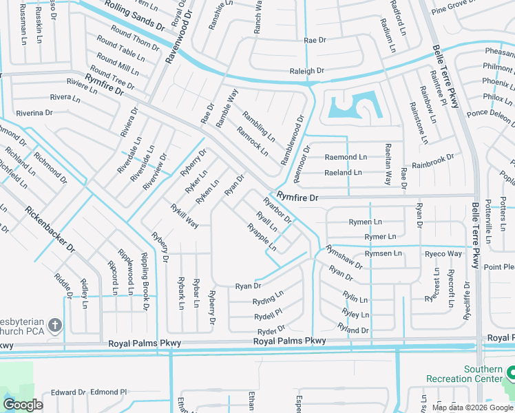 map of restaurants, bars, coffee shops, grocery stores, and more near 3 Ryall Lane in Palm Coast