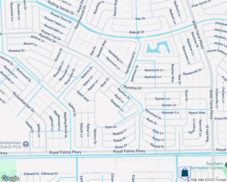 map of restaurants, bars, coffee shops, grocery stores, and more near 3 Ryall Lane in Palm Coast