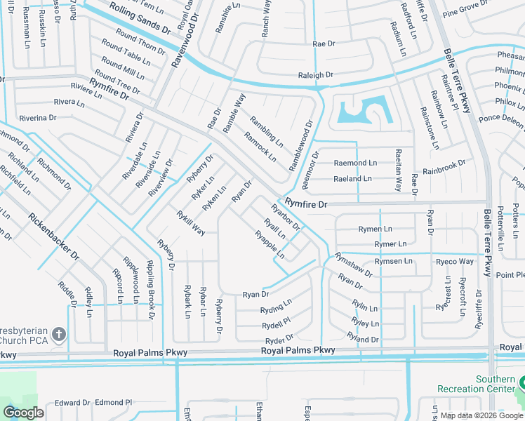 map of restaurants, bars, coffee shops, grocery stores, and more near 3 Ryall Lane in Palm Coast
