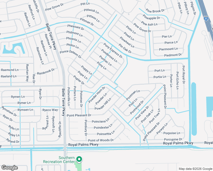map of restaurants, bars, coffee shops, grocery stores, and more near 51 Powder Horn Drive in Palm Coast