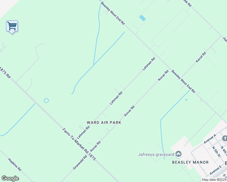 map of restaurants, bars, coffee shops, grocery stores, and more near 7550 Lehman Road in Beasley