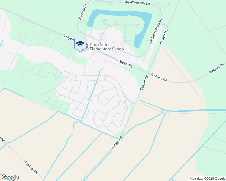 map of restaurants, bars, coffee shops, grocery stores, and more near 5934 Nickel Bend Lane in Rosenberg