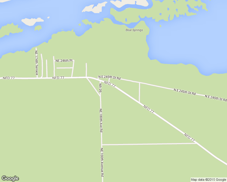 map of restaurants, bars, coffee shops, grocery stores, and more near 24375 Northeast 180th Avenue Road in Fort McCoy