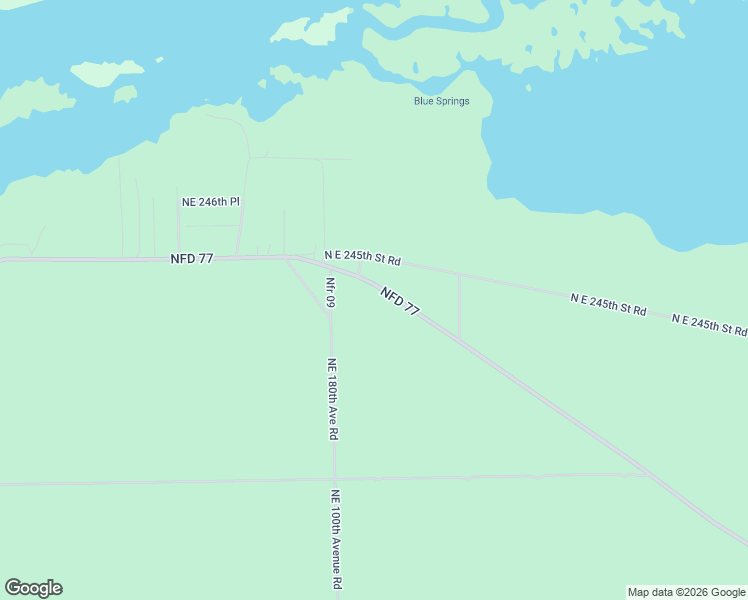 map of restaurants, bars, coffee shops, grocery stores, and more near 24375 Northeast 180th Avenue Road in Fort McCoy
