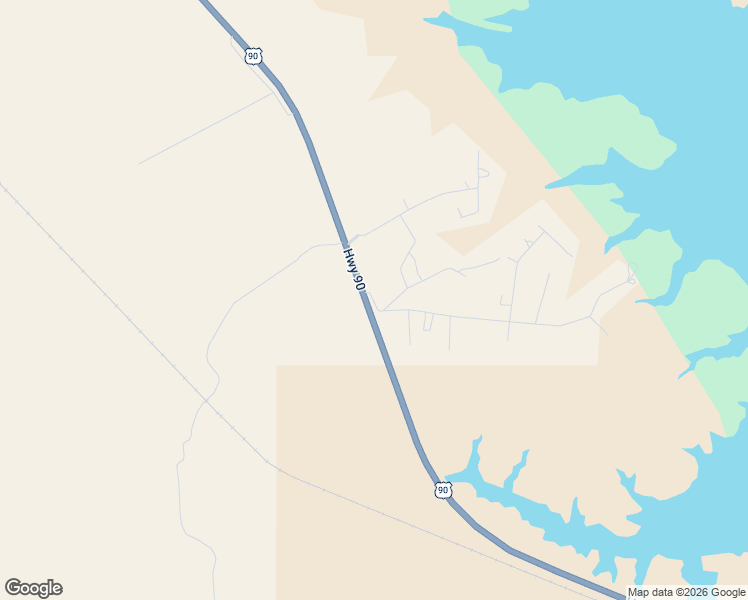 map of restaurants, bars, coffee shops, grocery stores, and more near Highway 90 in Del Rio