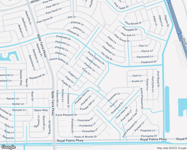 map of restaurants, bars, coffee shops, grocery stores, and more near 26 Pontiac Lane in Palm Coast
