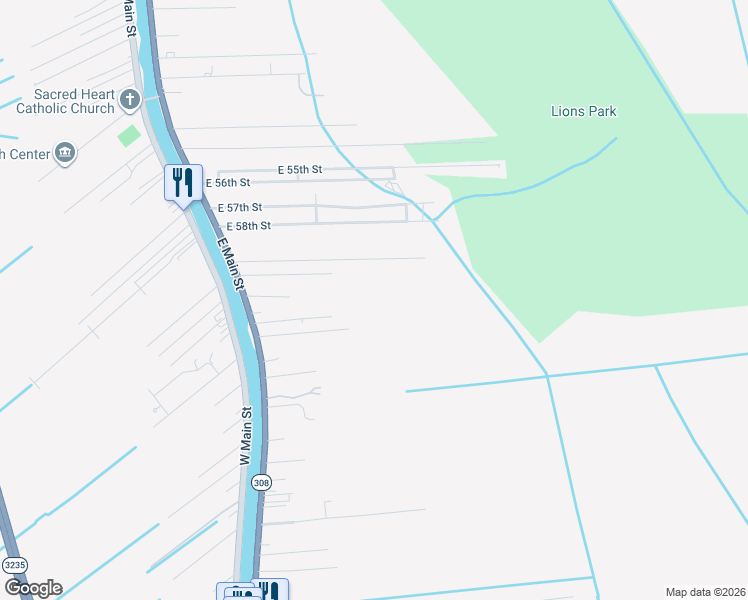 map of restaurants, bars, coffee shops, grocery stores, and more near 176 East 60th Street in Cut Off