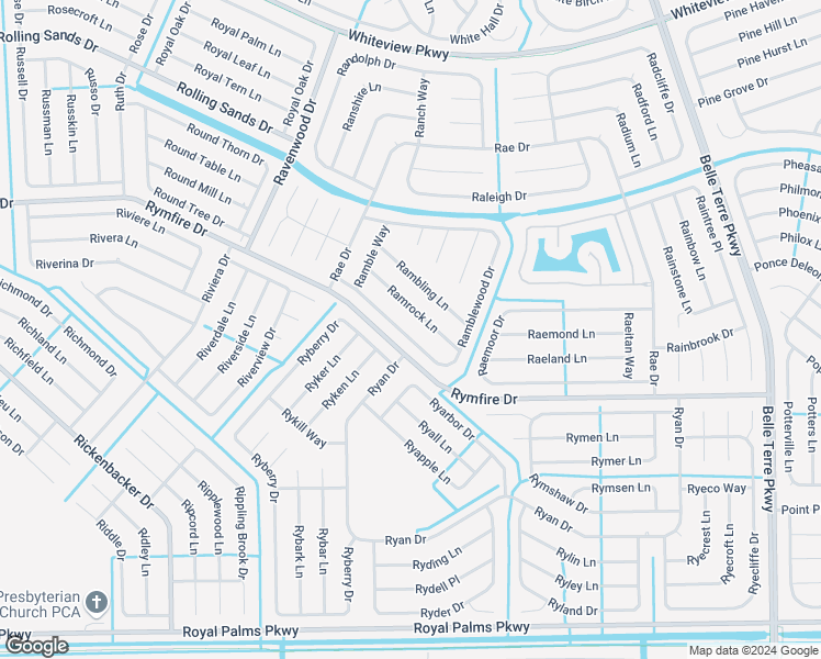 map of restaurants, bars, coffee shops, grocery stores, and more near 27 Ramblewood Drive in Palm Coast