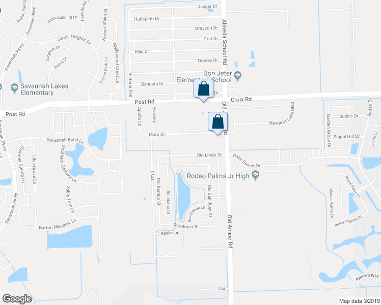 map of restaurants, bars, coffee shops, grocery stores, and more near 12707 Rio Lindo Street in Rosharon
