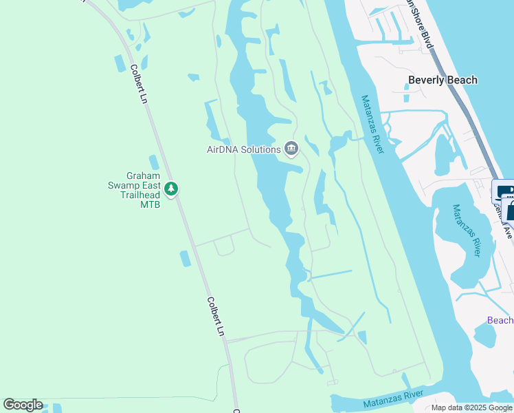 map of restaurants, bars, coffee shops, grocery stores, and more near 20 North Lakewalk Drive in Palm Coast